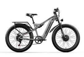 Shengmilo S600 Elektrinis dviratis 1000W*2 Varikliai 48V 17.5AH Baterija 90km Nuotolis 26*3.0 Colio Stori Padangų E-dviratis