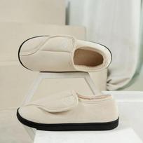 Vyriški ir moteriški namų batai iš zomšos odos šlepetės neslystančios įsispiriami batai patogūs šilti pliušiniai viduje ir lauke diabetikams ir patinusioms kojoms Size 43-44EU/CN44-45