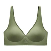 Moteriškos besiūlės liemenėlės Belaidis apatinis trikotažas Push Up Brasiere Deep V Bralette Comfort Moteriška plona nematoma liemenėlė seksualus apatinis trikotažas M juoda