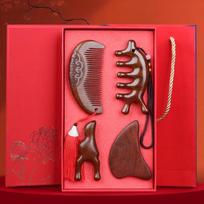 JINGRUIXIANG 4-Piece Hair & Body Meridian Massage Gift Set