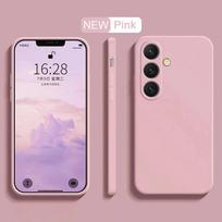 Skysto silikono telefono dėklas, skirtas Samsung Galaxy S21 S22 S23 S24 S25 Ultra Plus S23 S24 FE, lengvas, spalvingas, minkštas galinis dangtelis For Galaxy S23 rožinė