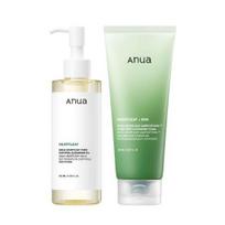 Anua Heartleaf Pore Control Cleansing Duo Set Cleansing Oil 200ml + Deep Cleansing Foam 150ml Korean Skincare