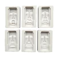 3D Moai Monolith Silicone Rubber Flexible Food Safe Mould Clay Resin Ceramics Candy Fondant Candy Chocolate Soap Mould 1