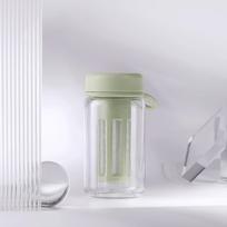 450/600ml Cold Brew Coffee Cup Leak-proof Iced Coffee Infuser New Tea Infuser green-450ml