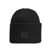 Acne Studios Face logotipas, pleistras, kepurė C40448 Juoda 900 C40448 BLACK