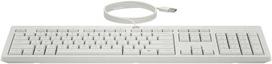 Klaviatūra Klaviatūros ir pelės rinkinys HP 225 su laidu Combo - QWERTZ - Baltas