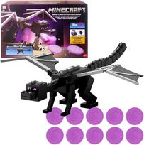 Minecraft Ender Dragon Attack figūrėlių rinkinys „Drakono kvėpavimas“ 55 cm