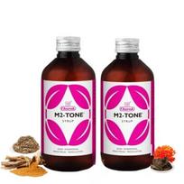 Charak Pharma M2Tone sirupas moterims 450 ml x 2 pakuotės | Hormonų pusiausvyra ir gerovės palaikymas