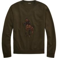 Polo Ralph Lauren Didelio Ponio Logotipo Švelnus Atvirkščiai Nertinis Apvalios Kaklo Megztinis Vyriškas megztinis 710766862-019 S