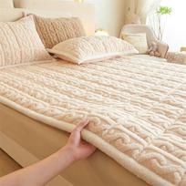 Žiemos sutirštintas pieno flanelinis lovos užvalkalas Namų sulankstomas čiužinys bendrabutyje Minkštas lovos užvalkalas 100*200cm-Mattress mėlyna