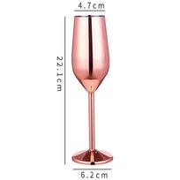 220 ml nerūdijančio plieno taurės raudonojo vyno stiklinės sultys, gėrimas šampano taurė vakarėliams skirtos virtuvės gėrimai sidabras