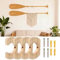 Kayak Paddle Holder Scratch-Proof Space Saving Oar Keeper Wall Mount Kayak Paddle Storage Rack for Garage Living Room China Mainland