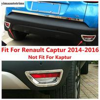 2 vnt. galinio rūko žibinto šviesos rūko žibinto dekoratyvinis rėmelio dangtelio apdaila Renault Captur 2014 2015 2016 ABS chromo priedai Išorė