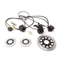 Priekinės Galinės Hidraulinės Diskinės Stabdžių Pagrindinio Cilindro Stabdžių Suportų Stabdžių Diskų Komplektas 150cc Hammerhead Trailmaster Kartams Go Kart ATV Dalims