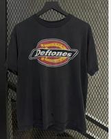 Vintažinis 1990-ųjų Deftones Dickies Logotipo Unisex Marškinėliai Perprintas Unisex Marškinėliai S