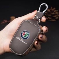 2026 Karštas Lipdukas Automobilio Raktų Pakabukas Raktų Apsauga Krepšys Raktų Laikiklis Dėklas Raktų Žiedas Piniginė Skirta Alfa Romeo giulietta 159 mito giulia stelvio gray