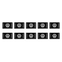 VOLKSWAGEN VW 10 vnt. Automobilio stilius 3D epoksidinės vinilinės emblemos lipdukai Volkswagen B6 Jetta Touran VW GTI Golf Passat automobiliui emblema 10pc