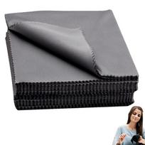 Cleaning Cloth For Glasses 100pcs Microfiber Cleaning Cloth Lint Free Glasses Cleaning Cloth For Lenses Screens Cameras juoda