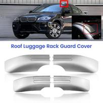 Automobilio stogo bagažinės For-BMW E71 E72 X6 2008-2014 Sidabrinės stogo bagažinės bėgelių modifikavimo galinių dangtelių komplektas Automobilio išorės aksesuarai Silver Front Right