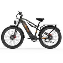 Elektrinis dviratis Lankeleisi MG800 Maks. 1000W x2 Variklis Pilnai amortizuojamas Suaugusiųjų elektrinis dviratis 48V 20AH 7 Greičiai Maks. apkrova 180kg oranžinė