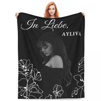 Šiltos minkštos antklodės Dekoratyvinės Ayliva In Liebe Flower Throw Antklodė Flanelinė lovatiesė miegamajam Patogus sofos lovos užvalkalas 30x40in