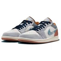 Air Jordan 1 SE Low Pataisytas Džinsinis Swoosh Jordan 1 AJ1 Low Vyriški FZ5042-041 EU 40 dramblio kaulas