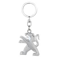 Automobilinis 3D metalinis odinis raktų pakabukas Raktų žiedai Aksesuarai Peugeot RCZ 407 108 408 4008 308 3008 Rifter 5008 508 2008 208 301 ruda