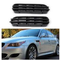 2006-2010 m. E60 BMW M5 5 serijos priekinio sparno grotelių dangtelio skydelis Naujas chromuotas automobilio sparno šoninis ventiliacijos dangtelis 51137896849 51137896850 left 51137896849