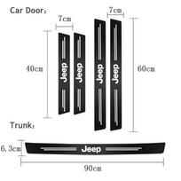Jeep 5vnt. Automobilio Durų Lipdukai Palangės Anti-Scratch Lipdukai Aksesuarai Jeep Grand Cherokee Wrangler JK Gladiator Compas
