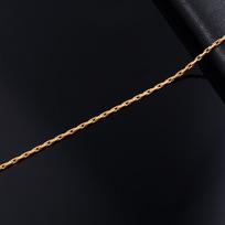 Gold Color Plated Thin Necklace Link Cable Chain 316L Stainless Steel Jewelry Accessories on Neck for Women Ladies Choker Gift 14inches or 35cm
