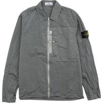 Stone Island FW25 Nailono Metalas Vienspalvis Logotipo Lopas Užtrauktukas Ilgomis Rankovėmis Striukė Vyriškos striukės K2S151200031S0019-V006B XL