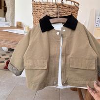 Kids Windbreaker Spring Autumn Fashion Korean Casual Baggy Simple Style 140
