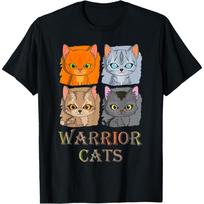 Juokingi Warrior Cats Marškinėliai Moteris Vyras Laisvalaikio Medvilniniai Grafiniai Marškinėliai Kūrybiški Streetwear Viršutiniai Drabužiai Marškinėliai Trumpomis Rankovėmis Ropa Hombre S