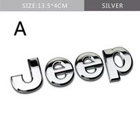 Metalinė automobilio priekinės bagažinės šoninė emblema lipdukas Jeep markės automobiliams Jeep Wrangler Tj Jk Jl Grand Cherokee Commander Renegade Liberty Compa