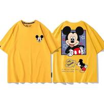 Disney Doublesided Cartoon Mickey Mouse Unisex TShirt Oversized Streetwear Casual Short Sleeve Comfortable Famous Tshirts S
