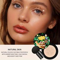 Sraigių grybų oro pagalvėlė CC Cream Foundation Concealer BB kremas drėkinantis ir šviesinantis odos toną vandeniui atsparus ilgalaikis makiažas Natural