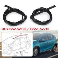 75551-52210 75552-52190 Toyota Prius C 2012- Automobilio stogo guminės vandens nubėgimo šoninės apdailos juostelės Sandarinimo juostelės Apdaila 170cm
