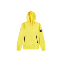 Stone Island Vienos spalvos logotipas Užtraukiamas su gobtuvu džemperis Vyriškas džemperis Geltonas 781560452-V0030 L