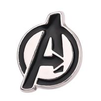 Disney Marvel Filmo Keršytojų Logotipo Sagė Smeigtukas Emalinis Piktogramos Ženklelis Madingas Raidės Lydinio Atlapo Smeigtukas Kuprinės Aksesuarams