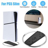 Žaidimų konsolės pagrindo laikiklis, skirtas Ps5 Slim Vertikalus neslystantis stovas, skirtas Sony Playstation 5 Slim Disc Digital Edition priedui juoda