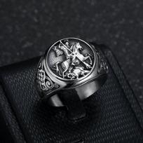 Paladin Dragon Slayer Ring,Norse Mythology Viking Ring,Stainless Steel Ring US Size 7-13 New 7