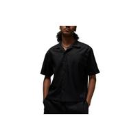 Jordan Essentials All-Over Print Cuban Collar Short Sleeve Shirt Men Tops Black DX9681-010 S