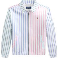 Polo Ralph Lauren Striukė Ss24 Dryžuotas arkliukas Siuvinėtas Užtraukiama apykaklė Laisvalaikio ilgomis rankovėmis Vaikams daugiaspalvė CWPOOTWY6020159-999 L