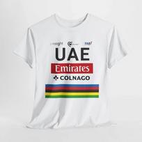 UAE Emirates komandos sirgaliaus unisex medvilninis marškinėlis Dviračių sporto marškinėlis Unisex marškinėlis M