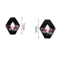 Hub Caps For Renault Clio 4 Megane 3 2 Captur Trafic Logan RS Car Front Grille Emblem Rear trunk Logo Badge Sticker Accessories 1Pcs 8.7cmX11cm