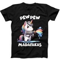 26 Unicorn Pew Pew Madafakas Funny Gift Black Tee T Shirt 198 Unisex T-Shirt M