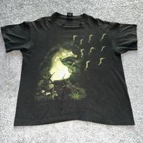Vintažiniai 90-ųjų 1993 m. Nirvana Jūrų arkliuko marškinėliai, perspausdinti ant naujo audinio. Unisex marškinėliai XXL