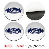 Automobilio lipdukas 4 vnt. 56/60/65 mm Automobilio ratų centriniai dangteliai Rinkinys Stebulės centrinis dangtelis Rato dangtelis Ženklelis Mėlynas centrinis ratlankio dangtelis Ford modeliams Focus Fie 56mm