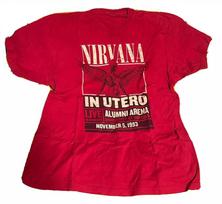 26 Nirvana In Utero 1993 LIVE Tour T-Shirt Kurt Cobain RED S-5XL DO420 Unisex T-Shirt XL