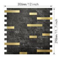 PVC 3d Tiles Self-adhesive Marble Tile New Wall Panels  For Bedroom Living Room 1